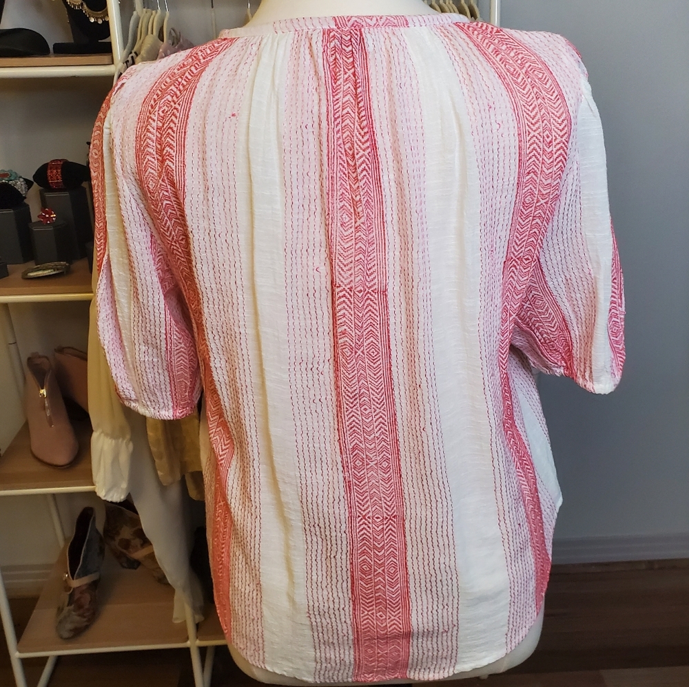 Katie Sturino Red & White Top - Picture 5 of 8